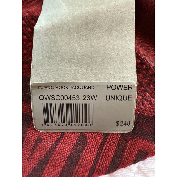 Zadig & Voltaire Glenn Rock Jacquard Scarf Red Black Modal Wool Blend NWT - Picture 7 of 12